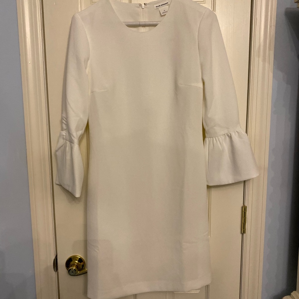 New Club Monaco white long sleeve dress